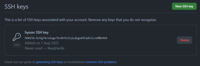 ssh key (hyoon)